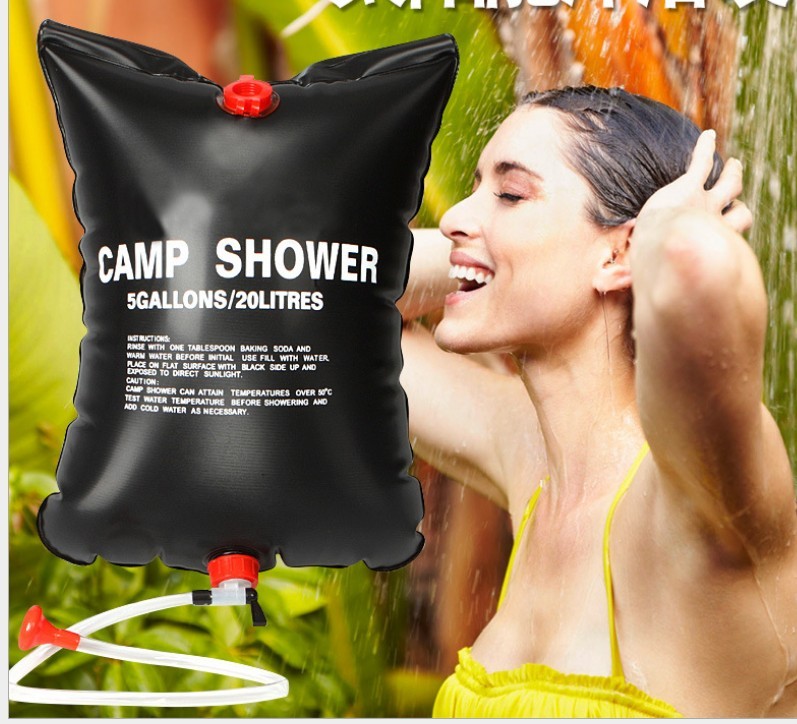Surefire Solar-Heated Portable Camp Shower (20L/40L) – Eco-Friendly Outdoor Pressure Shower for Camping & Hiking