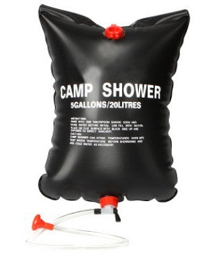 Surefire Solar-Heated Portable Camp Shower (20L/40L) – Eco-Friendly Outdoor Pressure Shower for Camping & Hiking